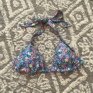 No Boundaries Blue Bikini Top